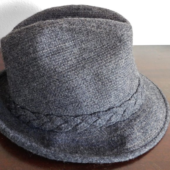 Vintage Stetson Tweed Fedora. 100% Wool. Braided Band. Unique. - Picture 2 of 6